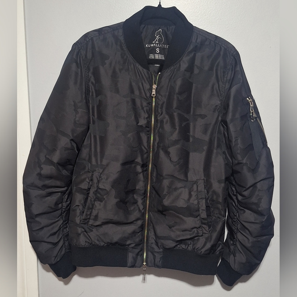 Sm Kuwalla Tee Black Camo Bomber Jacket